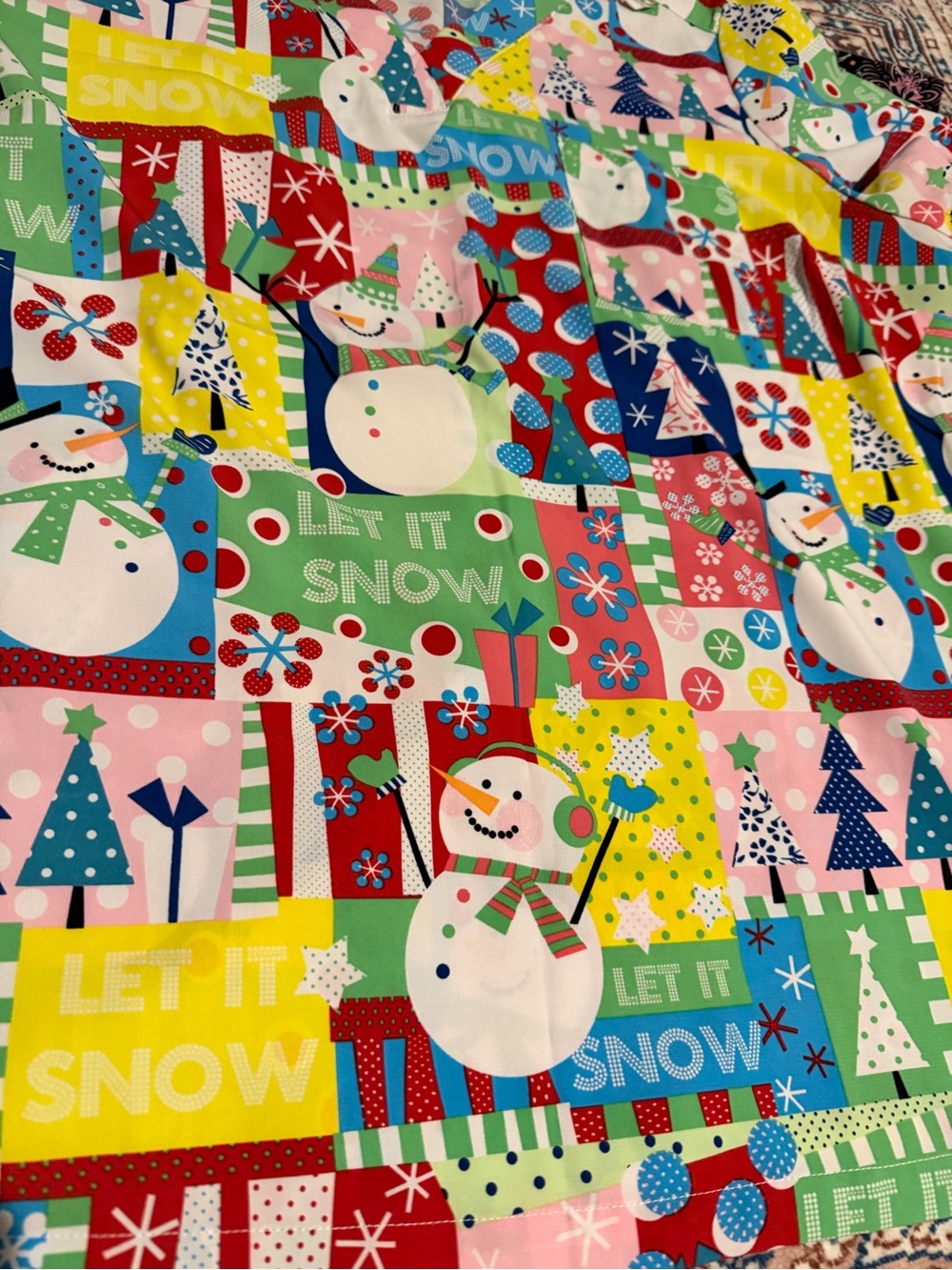 Butter-Soft Scrub Tops-Holiday Print - Picture 5 of 7